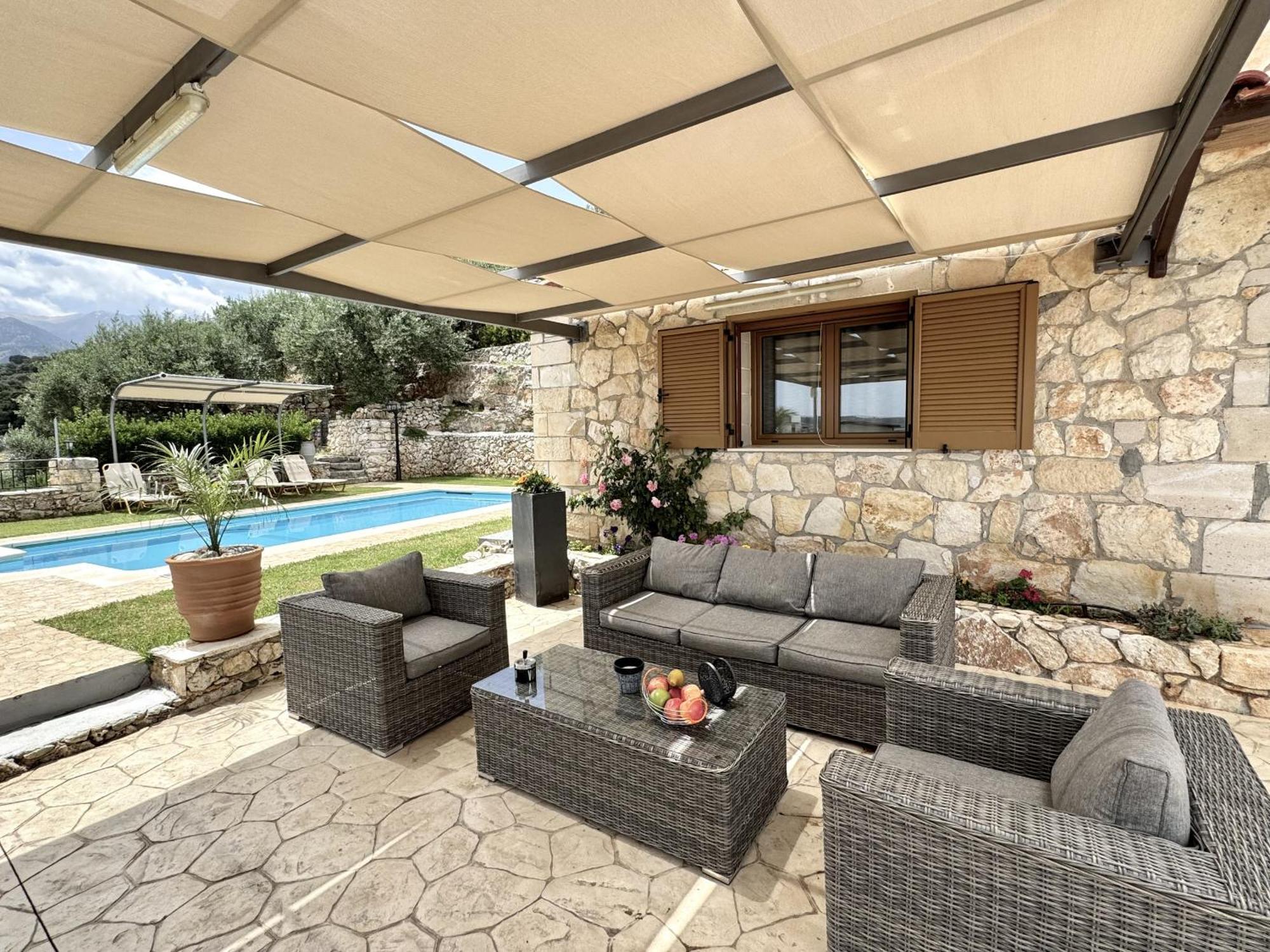 Villa Vangelis Stylos Crete Samonas Bagian luar foto