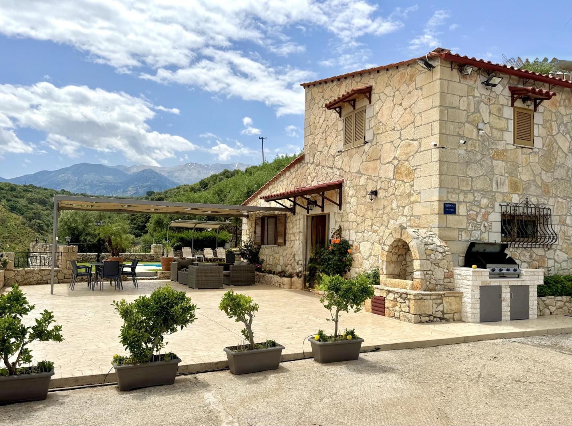 Villa Vangelis Stylos Crete Samonas Bagian luar foto