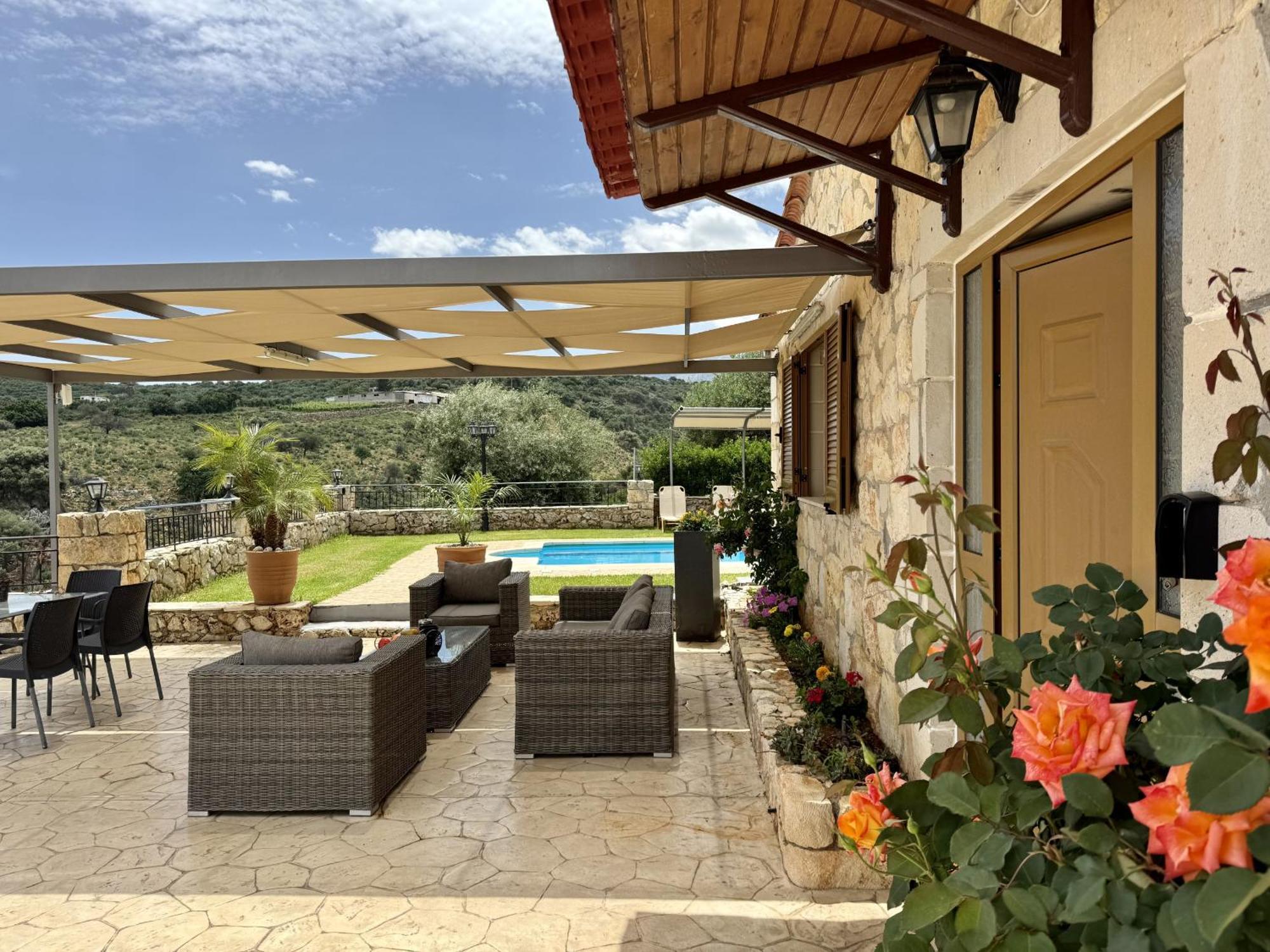 Villa Vangelis Stylos Crete Samonas Bagian luar foto
